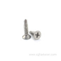 Stainless steel cross countersunk head self-drilling screw